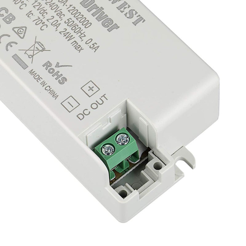 COOLWEST Transformer Driver Power Supply 24W 12V for LED Strip Lights and G4, MR11, MR16 Light Bulbs - Image 5